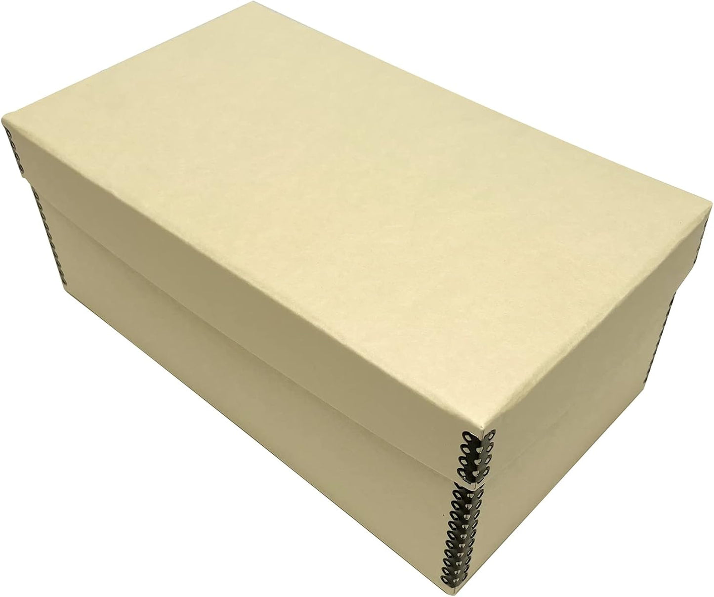 Lineco Photo Card Box, Museum-Quality Archival Storage, Acid-Free with Removable Lid, Bulk Storage for Negatives, Prints, Films, Photos, 4x6x12 Inches, Tan