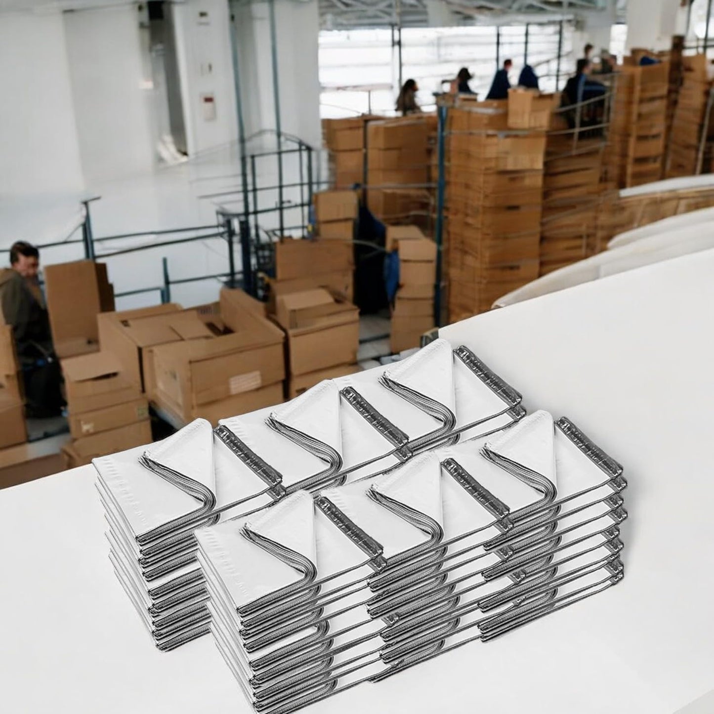 iMBAPrice 1000 - 7.5x10.5 Premium Matte Finish White Poly Mailers Envelopes Bags (iMBA-2PM-1000)