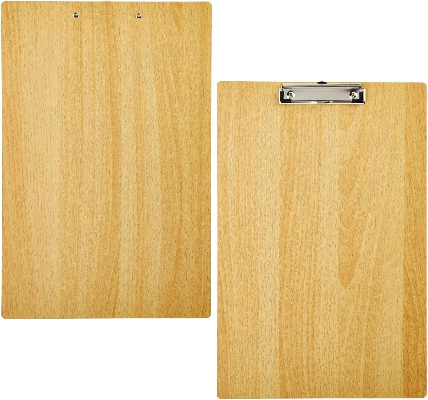 4 Pack Extra Large Clipboards, Wooden Art Board with Low-Profile Clip and Hook for Classroom and Office, 11.5x17.5 in
