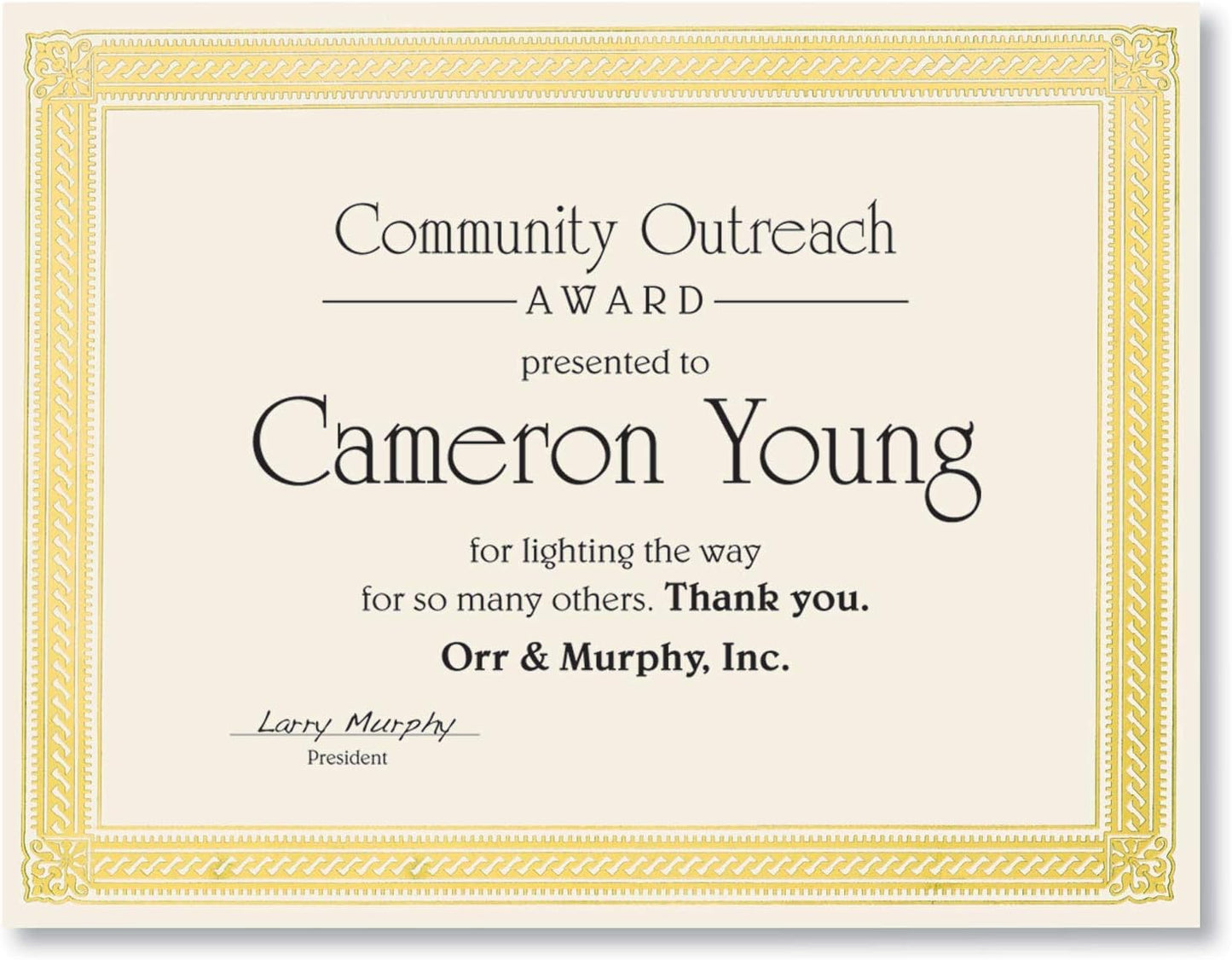 PaperDirect Gold on Cream Elite Specialty Certificates, 8½ x11, Foil Accents, 50 Count, Certificates And Awards Paper, For School, Work, Diplomas & Award Certificates