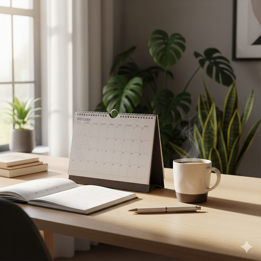 Why a Physical Desk Calendar Beats Your Phone for Daily Planning