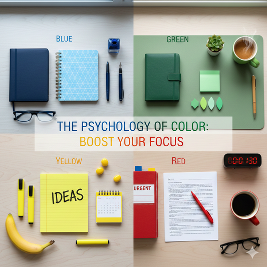 The Psychology of Color: Choosing the Right Stationery to Boost Focus