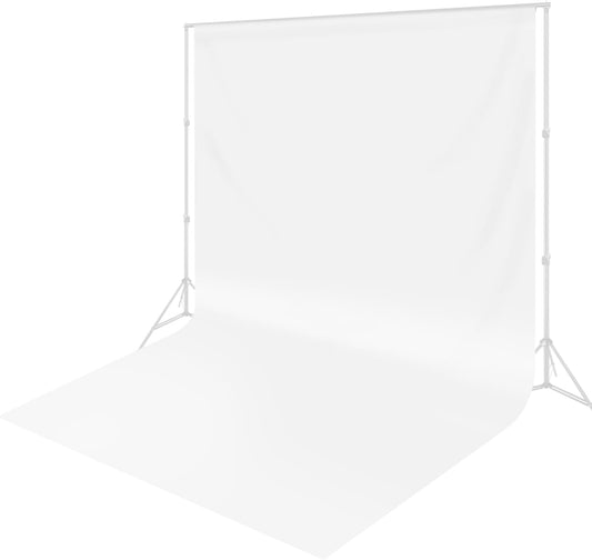 10 x 20 ft White Backdrop Background White Screen for Photography Video Recording Picture Shooting high Density Polyester Fabric Pure Recording Parties Curtain