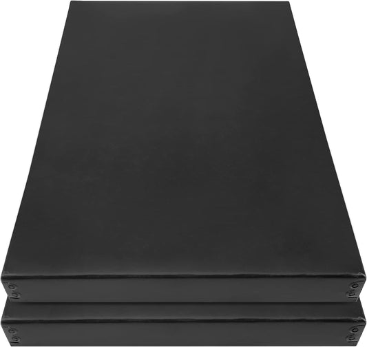 Lineco Museum Archival Storage Box, 11.75x17.75x1.5 in. Drop Front Design. Acid-Free with Metal Edge. Organize Photos, Pictures, Prints, Documents, Crafts, DIY. Black, 2 Pack