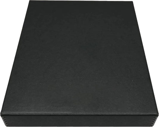 Golden State Art, Archival Folio Storage Box 11x14, Clamshell Design with Metal Edge, Preserve And Store Photos Documents Cards Prints Arts Crafts DIY, Black