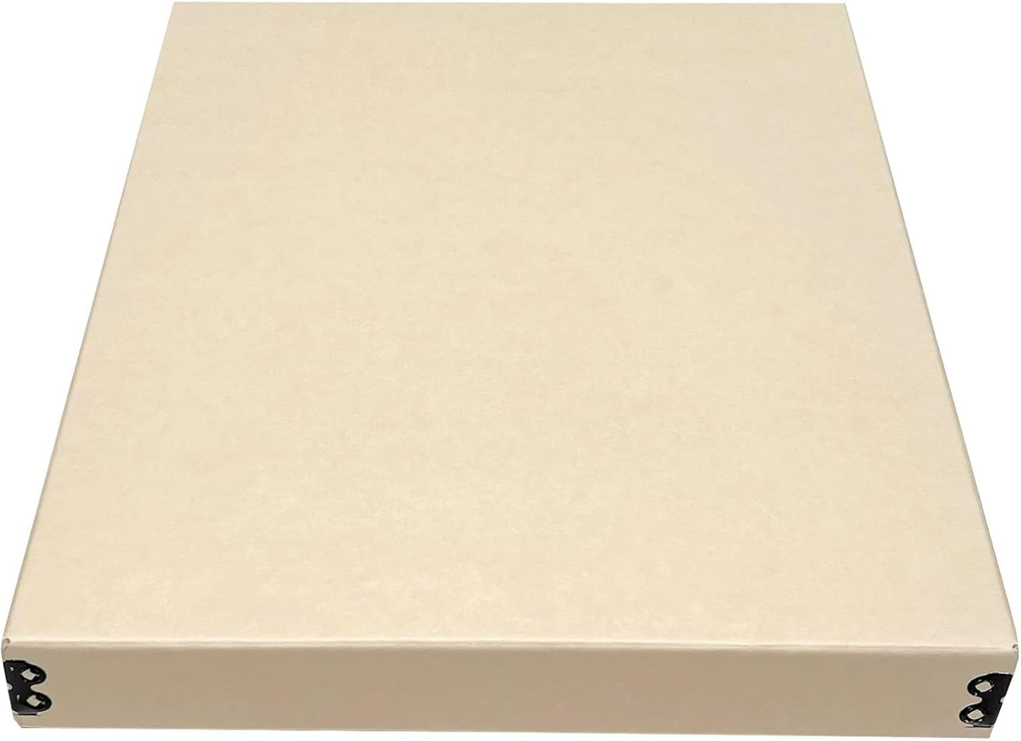 Lineco Museum Archival Storage Box, 11.75x15.25x1.5 in. Drop Front Design. Acid-Free with Metal Edge. Organize Photos, Pictures, Prints, Documents, Crafts, DIY. Tan, 1 Pack