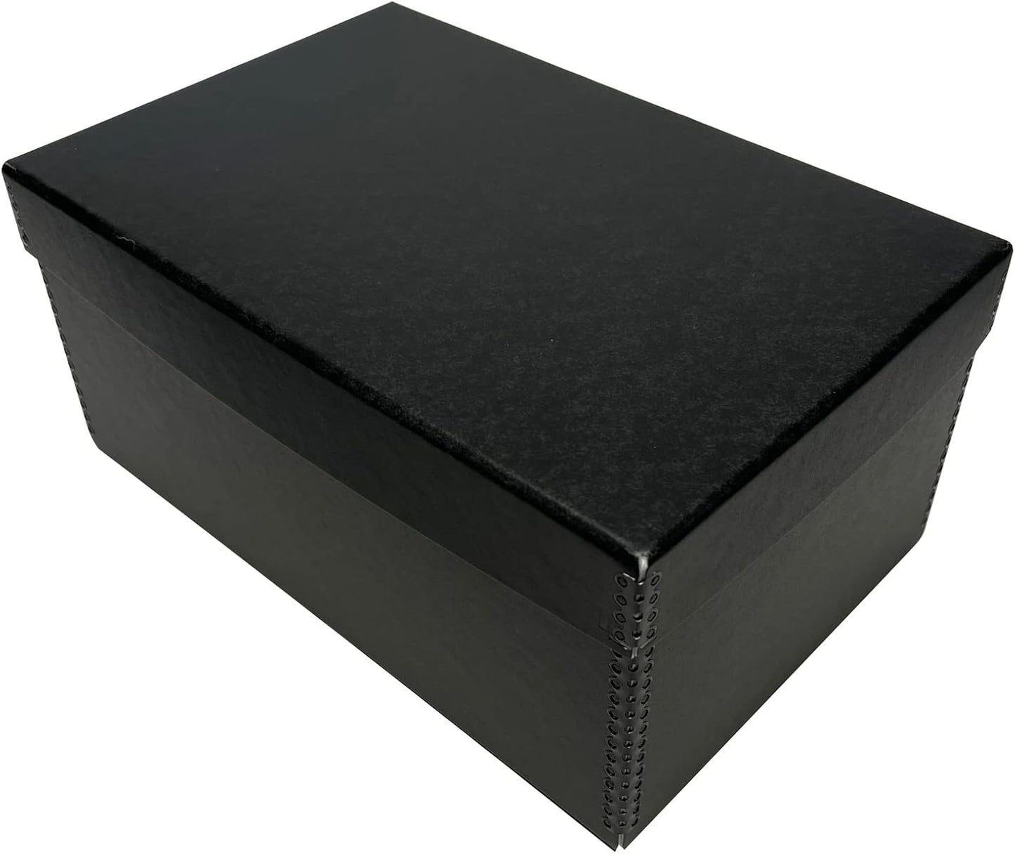 Lineco Archival Photo Storage Box, Holds up to 1100 of 5x7 Pictures, 4x6 Photograph Container with Removable Lid. Preserve Snapshot, Negatives, Prints, Films, Card, 5"x7"x12", Black