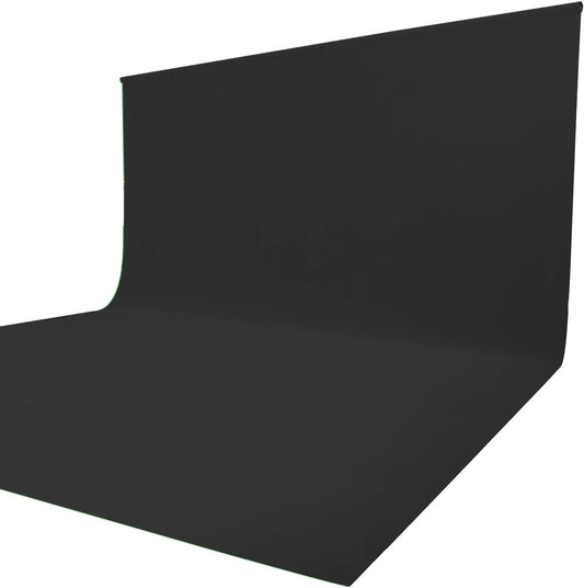 ISSUNTEX 5X6.5 ft Black Background Backdrop,Photo Studio,Collapsible High Density Screen for Video Photography and Television