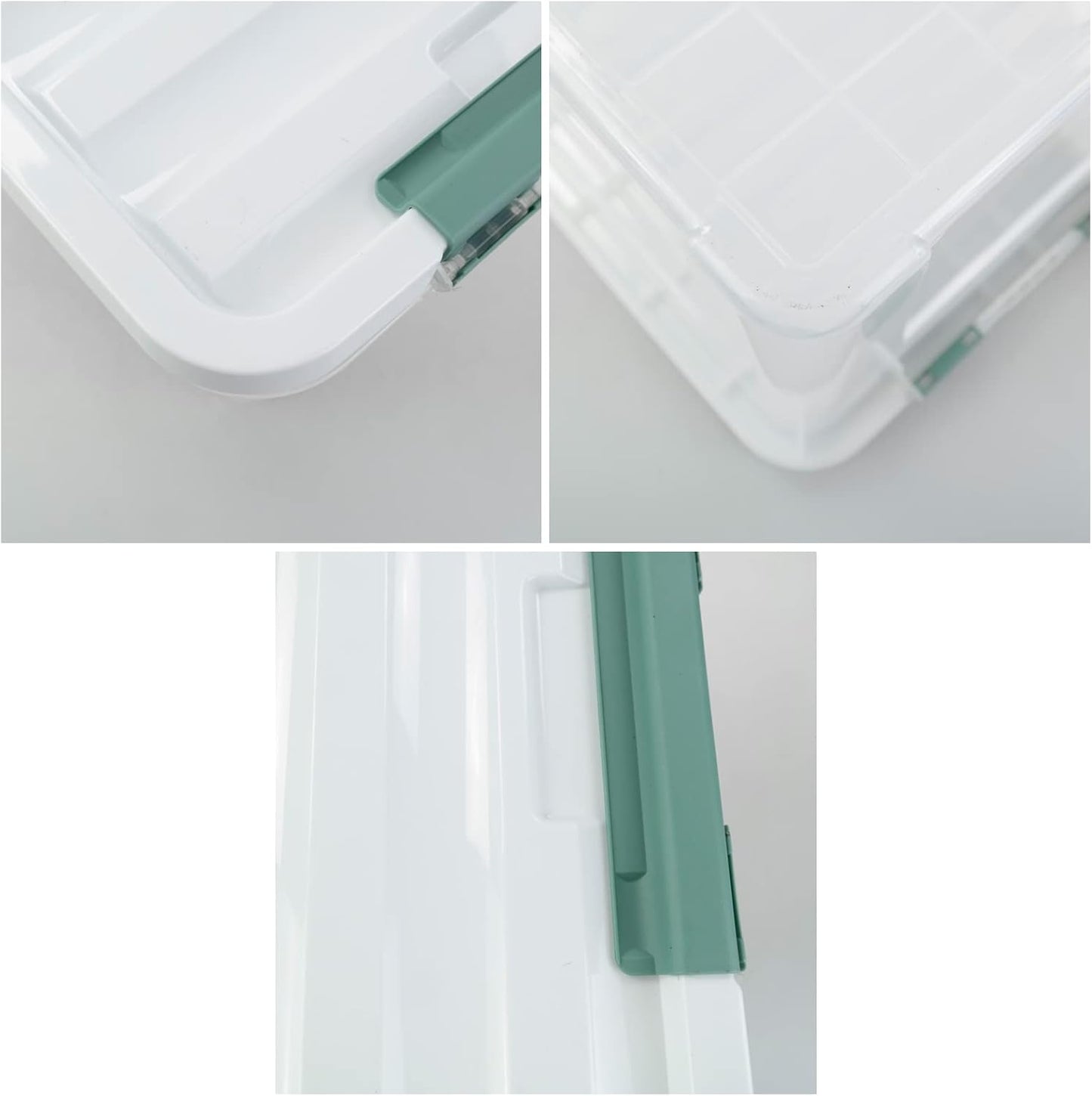 36 Quart Large Plastic Storage Box, Clear Plastic Storage Totes, 4 Packs