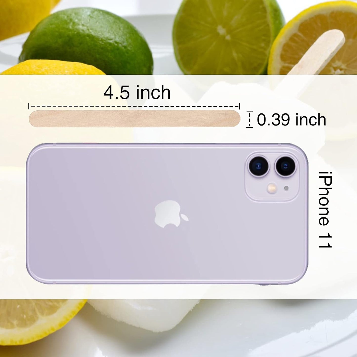 WISYOK 240 Pcs Natural Wood Craft Sticks, Popsicle Sticks, Lolly Sticks for Crafts 4.5 Inch, Ideal for Homeschool Arts and Crafts, Waxing Supplies, Classroom Art Supplies