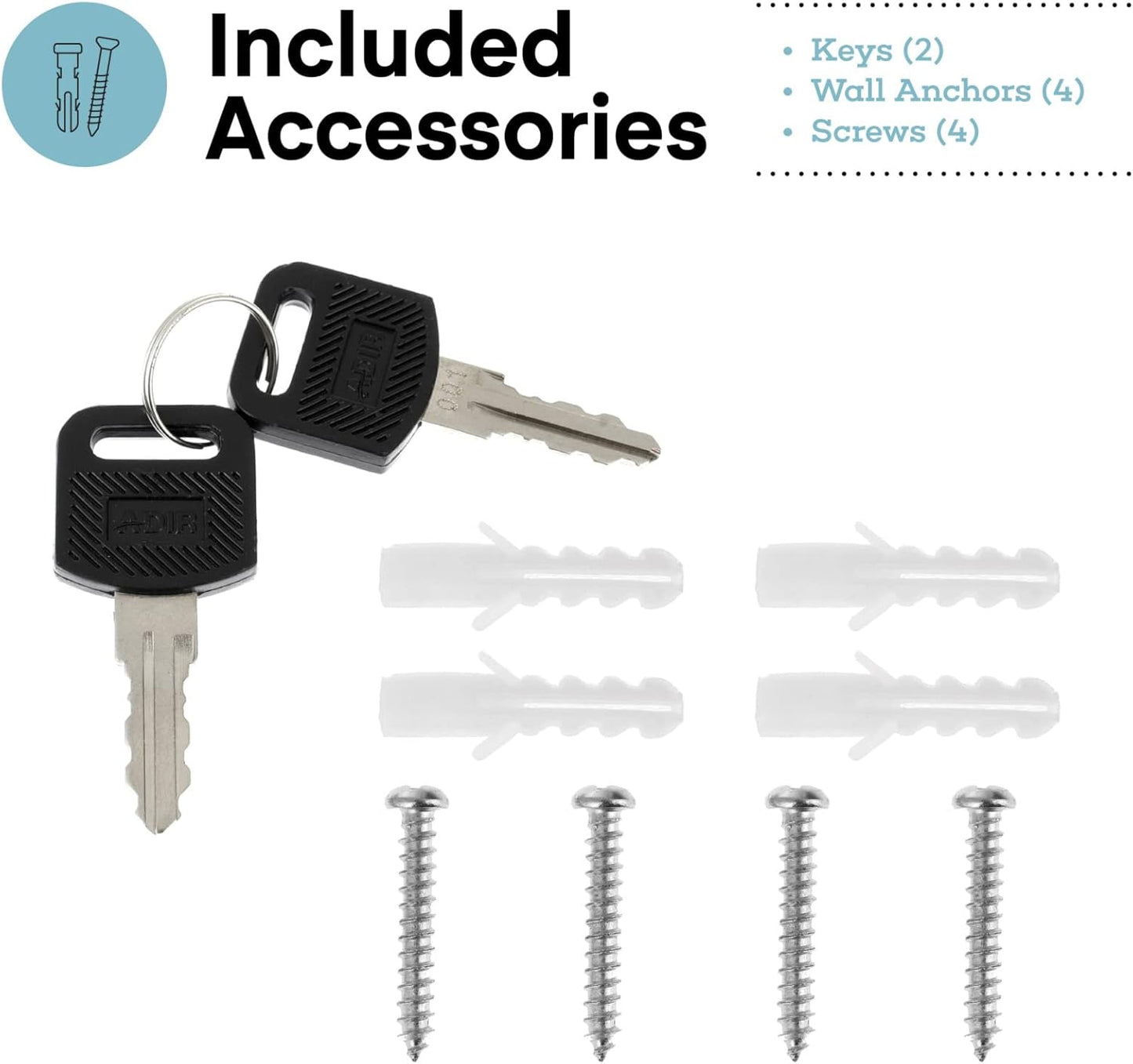 Adir Metal Suggestion Box with Lock and Slot, Wall Mount Deposit Box for Payments and Checks, Office Mail Box for Employees, Mailbox for House, Safe Drop Box with Keys - 3x10x12 Inch Red