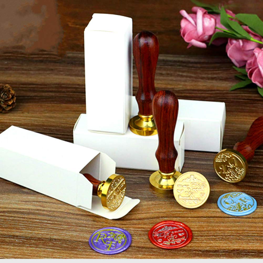 Wax Seal Stamp With Removable Brass Head Wooden Handle - Flamingo Design for Envelope Sealing