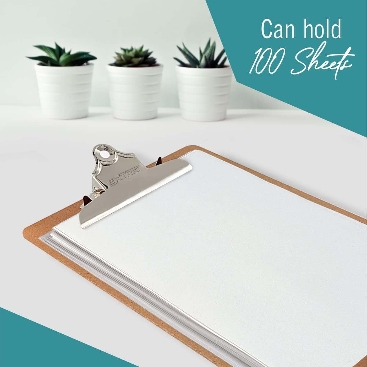 3 Clipboards, Legal Size Clipboard, 9" x 15.5" Clipboard, Clip Board with Metal Clip, Long clipboard, Large Sturdy Clip, Heavy Duty high Capacity Durable Wooden clipboard, Smooth Writing Surface