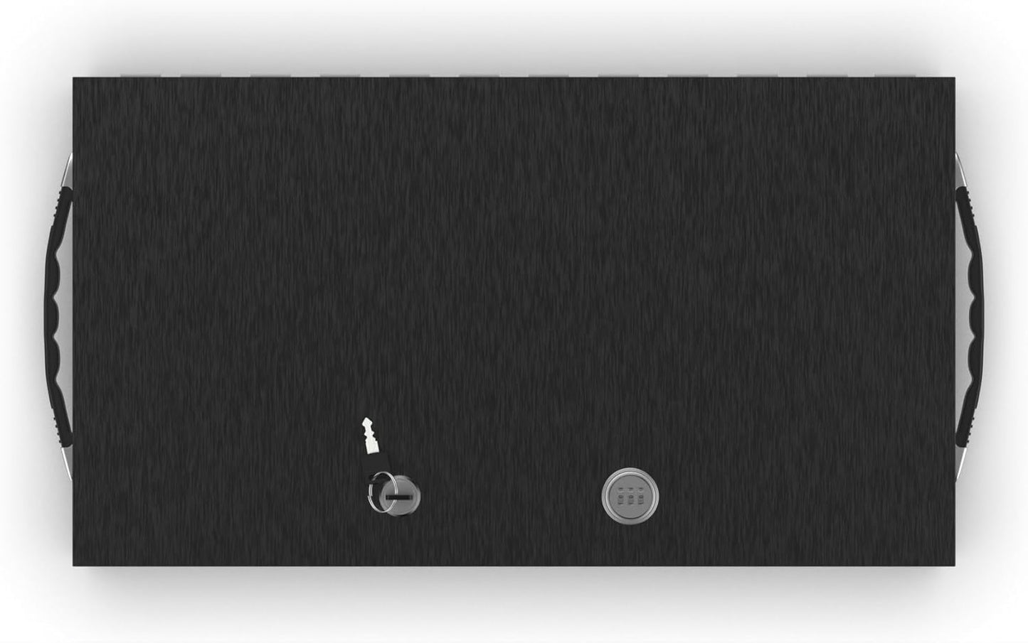 Fire Retardant Large Strong Box, Dual Combination and Key Lock Steel Security Chest Fits Legal Documents & More Flat, Fire Resistant to Safeguard Vitals, 0.43 Cubic Ft, 18" x 10" x 3.5" Interior