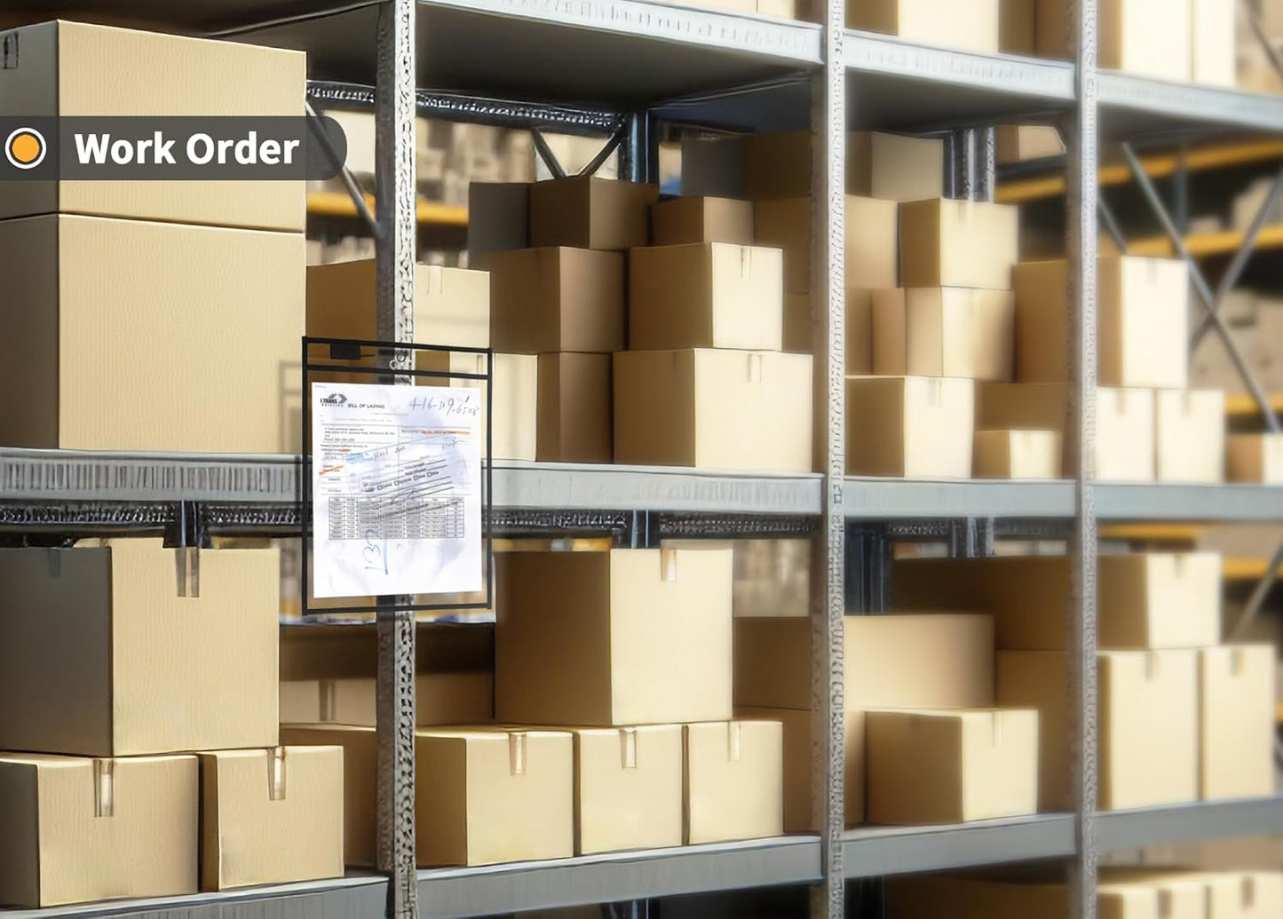 Job Ticket Holders - Reusable Black Plastic Sleeves (10 x 14 Inches), Clear Pockets, Dry Erase, 50PCS