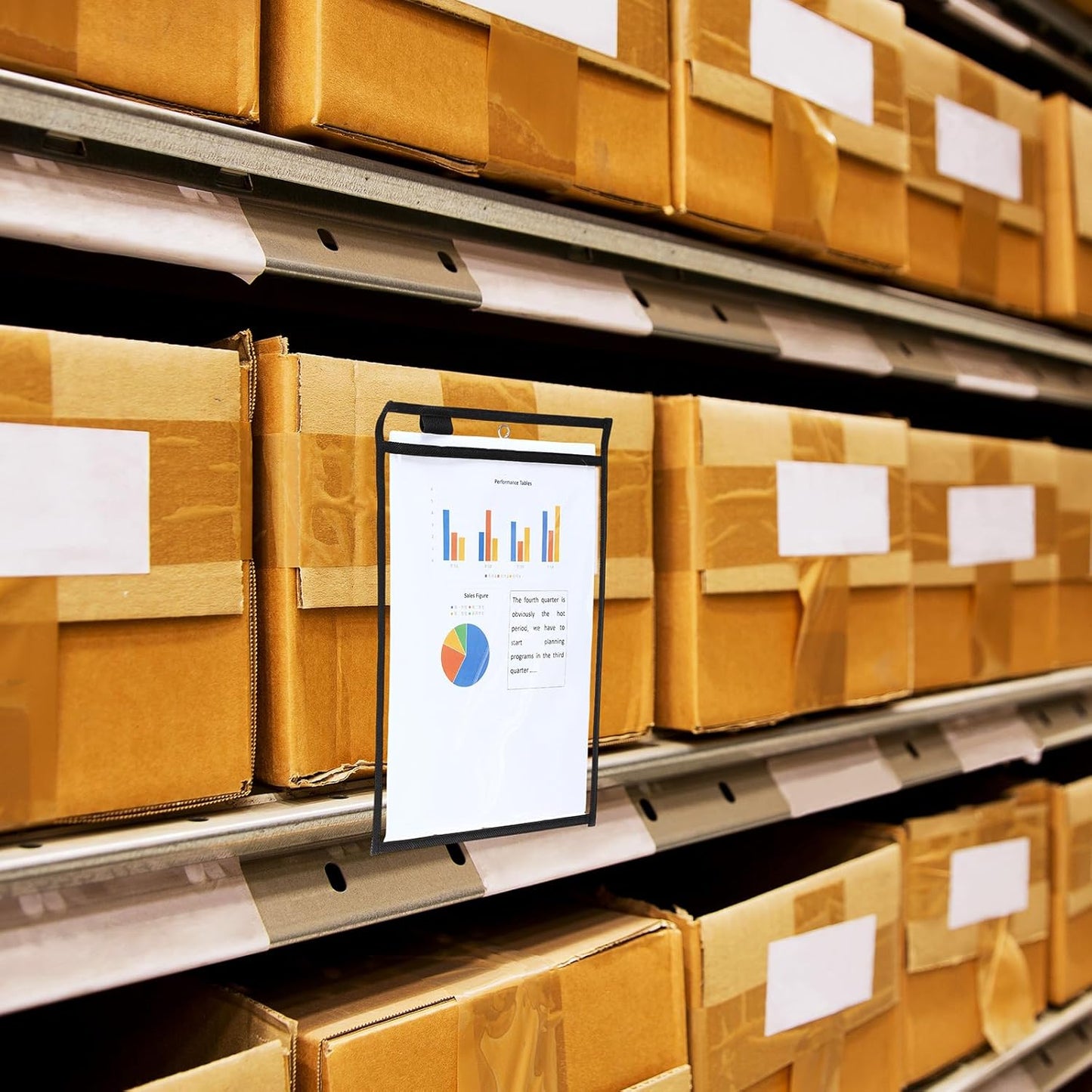 Nezyo Dry Erase Pockets Plastic Job Ticket Holders Shop Holder Order Pockets Clear Sleeves Tickets Folders Plastic Sleeves Paper Teacher Supplies for Classroom(12 x 9.5 in,Black,50 Pcs)