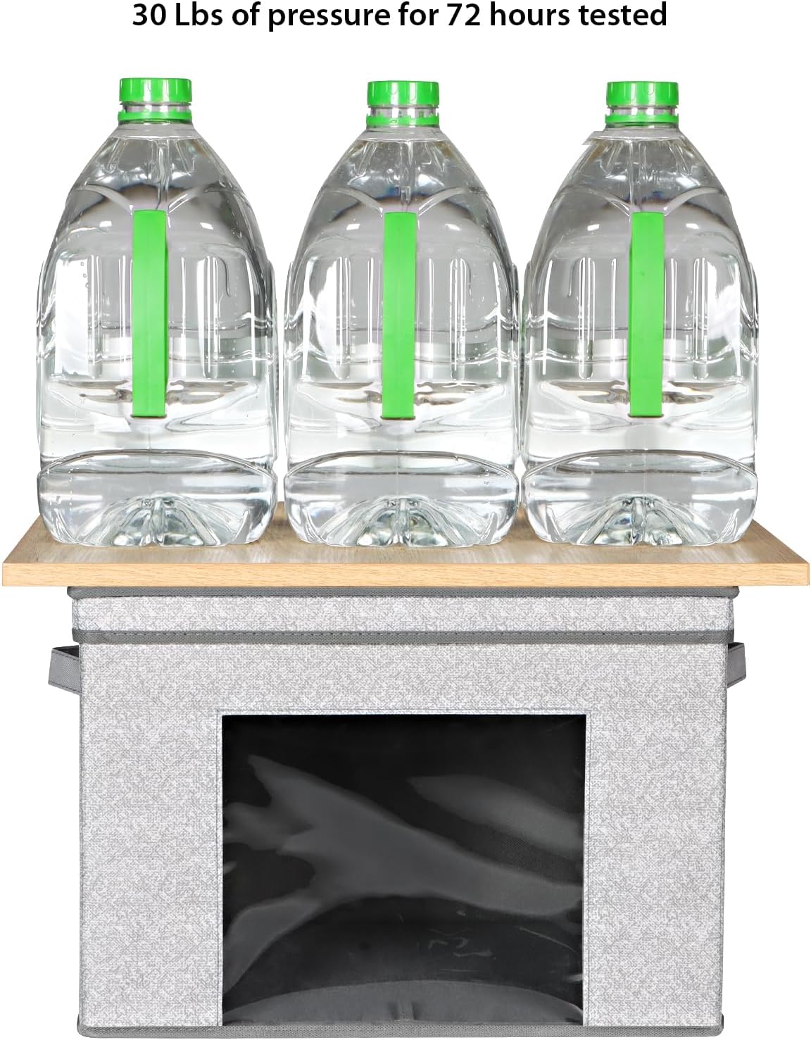 Univivi Foldable Fabric Storage Boxes Large Storage Bins with Lids [4-Pack] Collapsible Storage Cubes Organizer Containers Organization Baskets for Home, Bedroom, Closet (Gray, 17“ x 12” x 12")