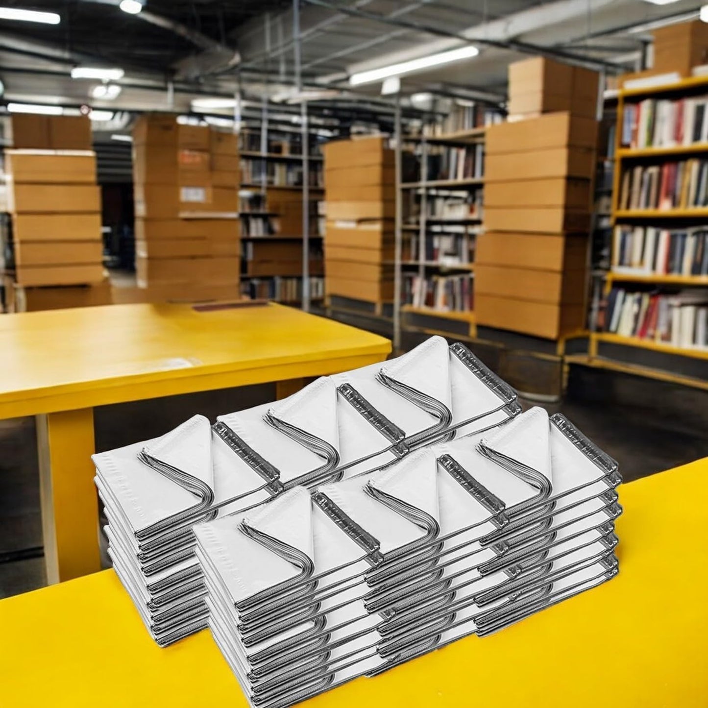 iMBAPrice 1000 - 7.5x10.5 Premium Matte Finish White Poly Mailers Envelopes Bags (iMBA-2PM-1000)