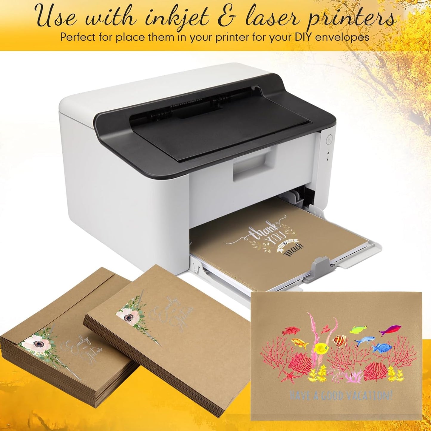 Crtiin 100 Pcs 9 x 12 Open End Booklet Envelopes 80 lb 120gsm Catalog Envelopes with Closure for Mailing Catalog Financial Document Magazine Pamphlet Business(Kraft Paper Color)