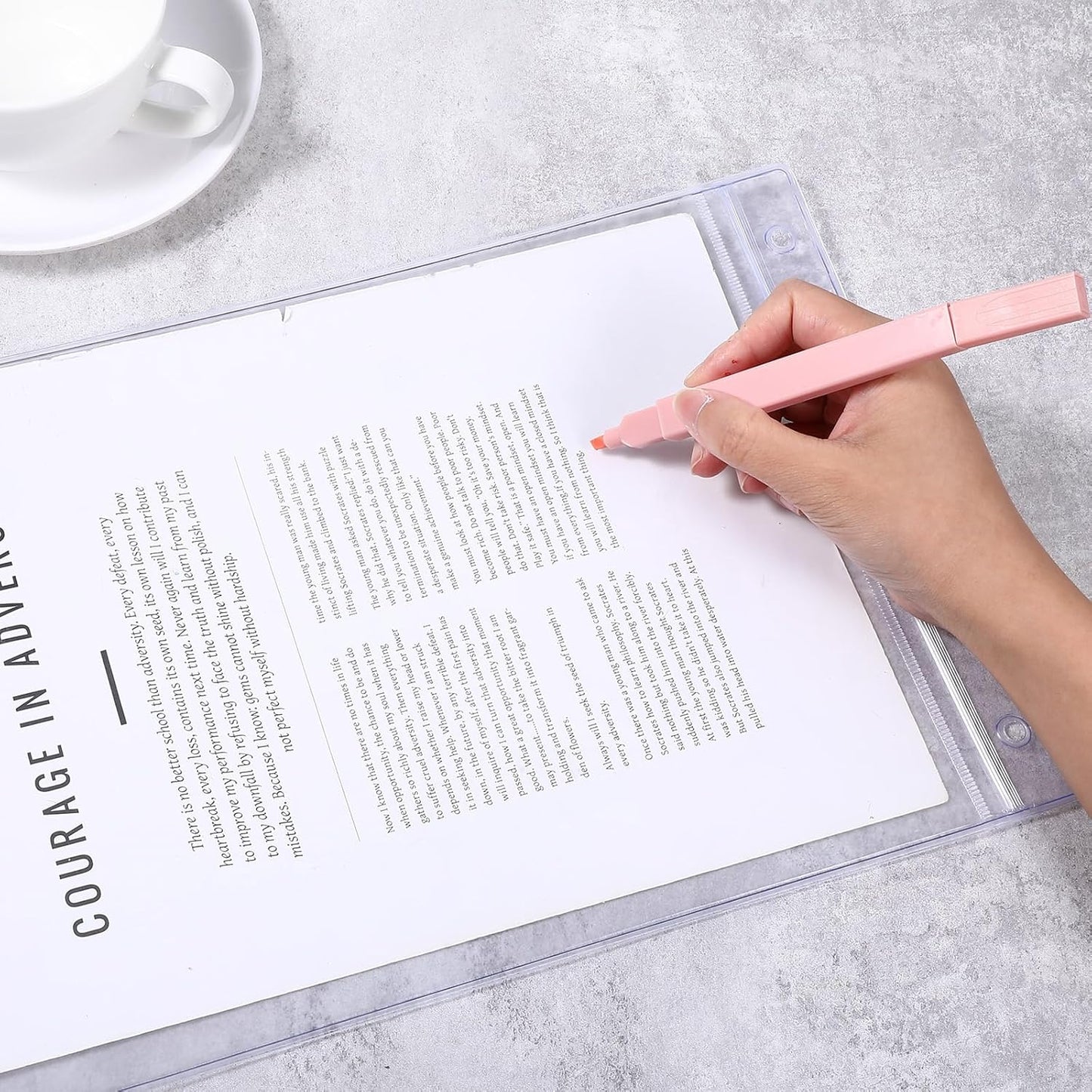 10 Pack Job Ticket Holders, 8.5x11 Inch Dry Erase Pockets, Waterproof Reusable Plastic Sleeves for Documents, Clear Vertical Page Protectors