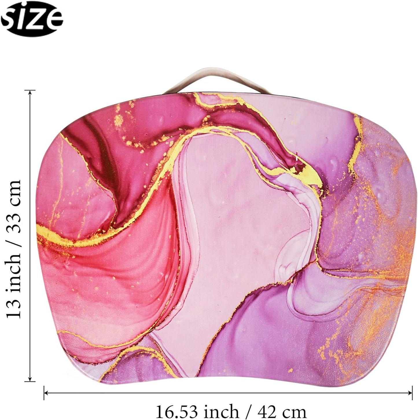 Lap Laptop Desk - Portable, Fits up to 15.6 inch Laptop, with Pillow Cushion, Media Slot, Anti-Slip Ledge, Ergonomic Cushion