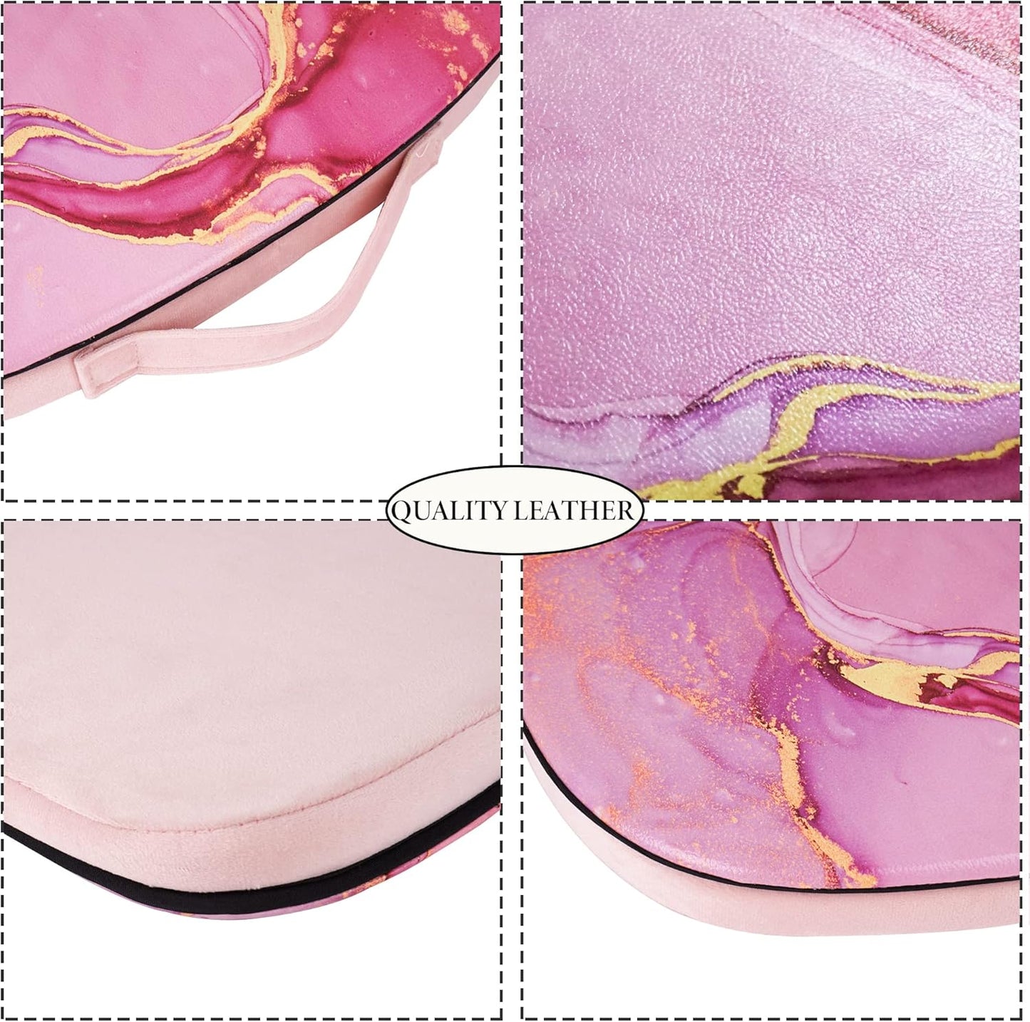 Lap Laptop Desk - Portable, Fits up to 15.6 inch Laptop, with Pillow Cushion, Media Slot, Anti-Slip Ledge, Ergonomic Cushion