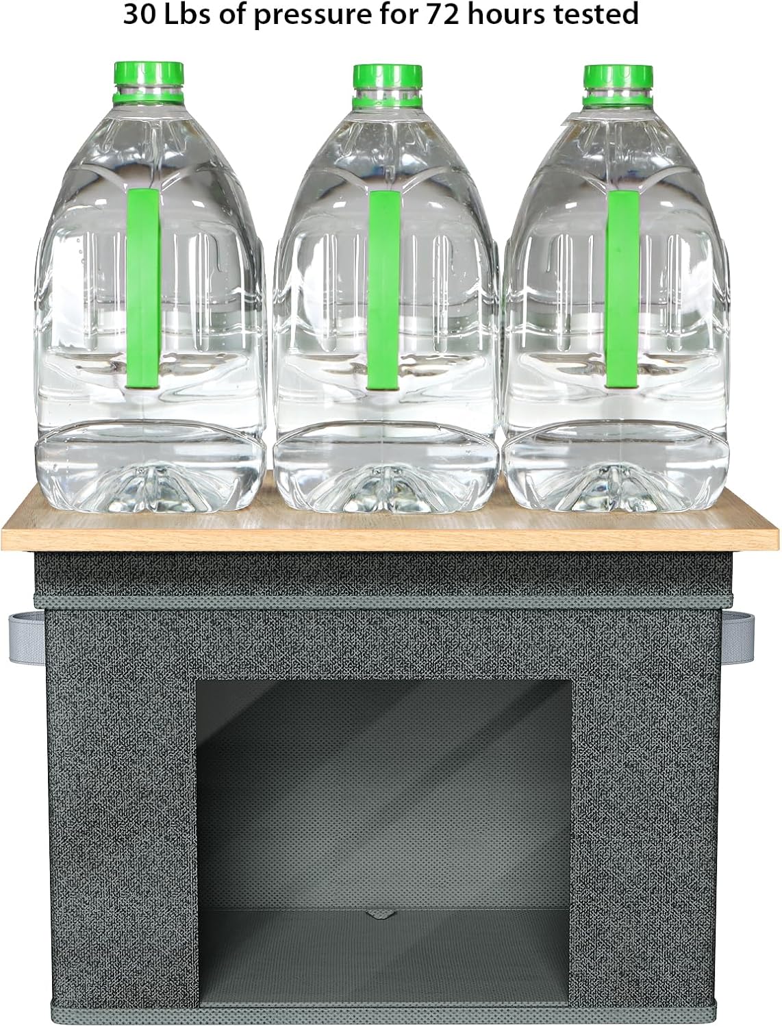 Univivi Foldable Fabric Storage Boxes Large Storage Bins with Lids [4-Pack] Collapsible Storage Cubes Organizer Containers Organization Baskets for Home, Bedroom, Closet (Black, 17”x 12” x 12”)