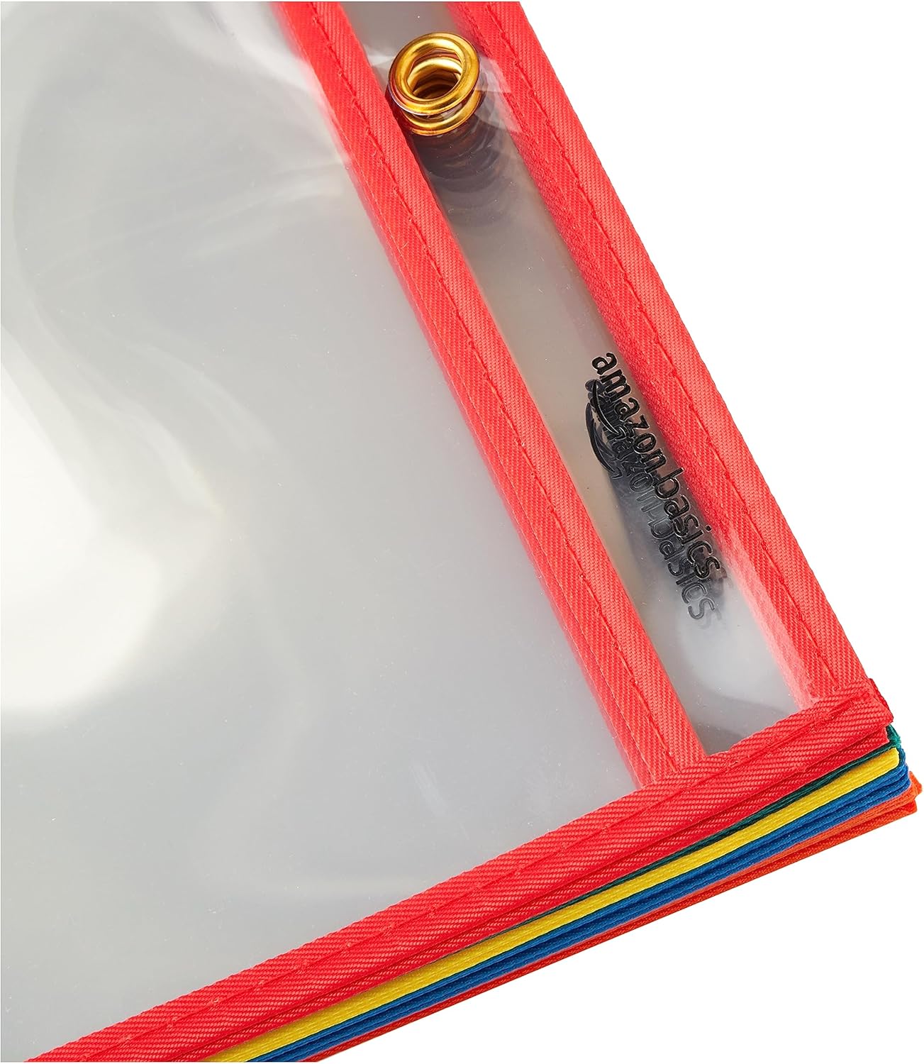 Amazon Basics Heavy Duty Ticket Holder 8.5" X 11", Pack of 150, Multi-color